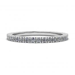 Anel Eternity Clássico Pequeno Diamante