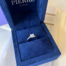 Anel de diamante com lapidação princesa em ouro branco 18K, Imagem 5