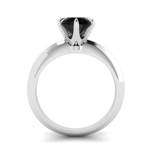Anel de noivado com diamante negro de 1 quilate - Foto 1