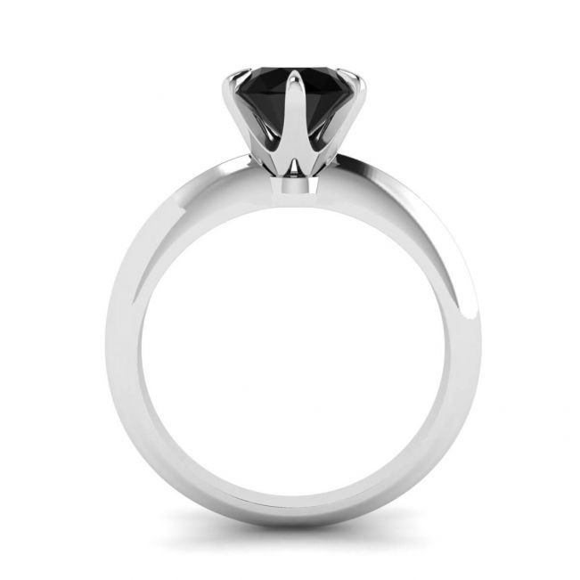 Anel de noivado com diamante negro de 1 quilate - Foto 1