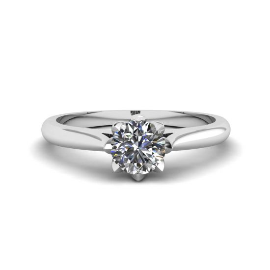 Anel de noivado de diamante de lótus, Ampliar imagem 1