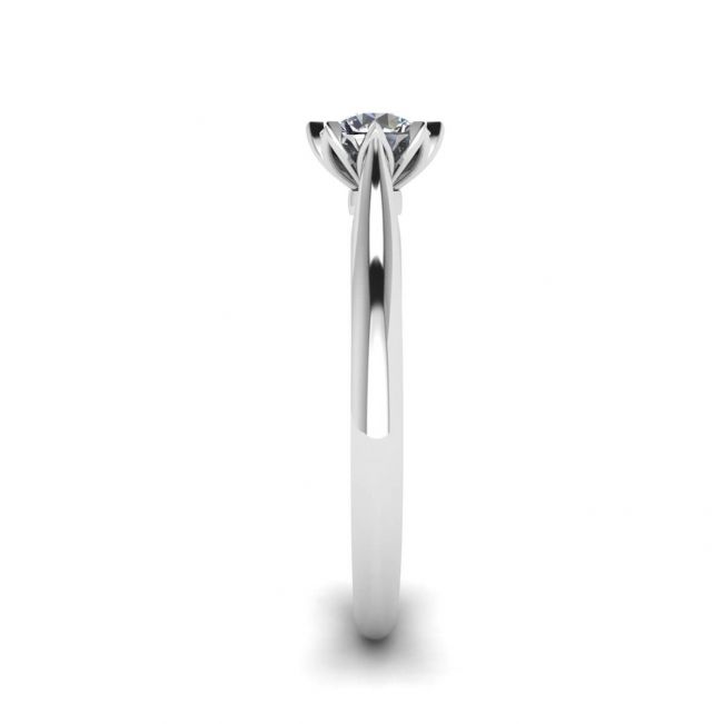 Anel de noivado de diamante de lótus - Foto 2