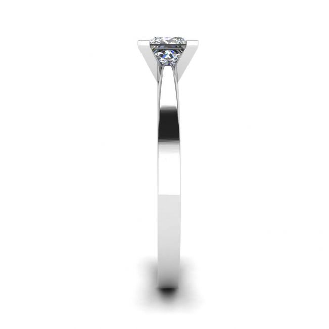 Anel de diamante corte princesa estilo futurista - Foto 2