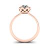 Almofada flor de renda anel de diamante ouro rosa, Imagem 2
