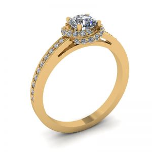 anel de ouro com diamantes - Foto 3
