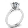 Anel de diamante em ouro branco 18K para noivado, Imagem 4