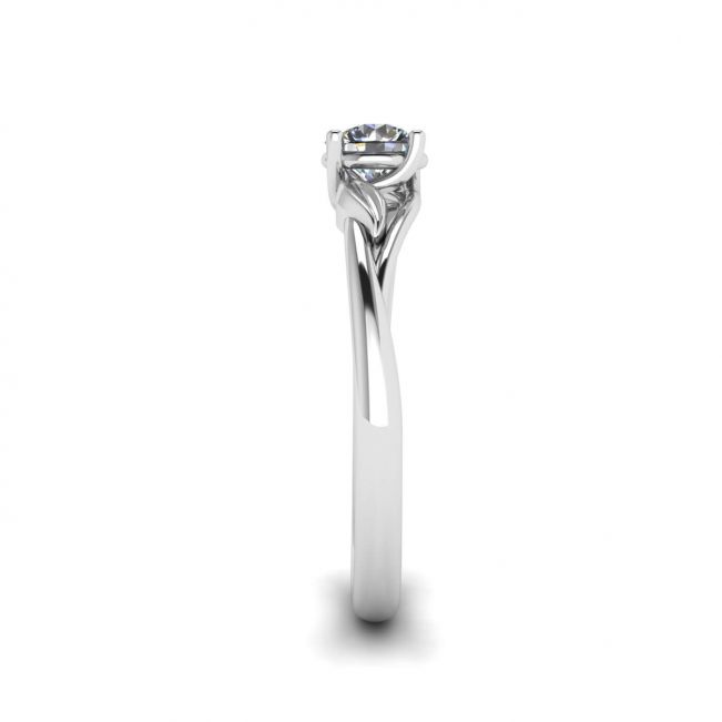 Anel de noivado de diamante inspirado na natureza - Foto 2