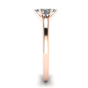 Anel de Noivado Rosa com Diamante Corte Marquise - Foto 2
