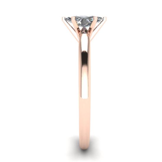 Anel de Noivado Rosa com Diamante Corte Marquise,  Ampliar imagem 3