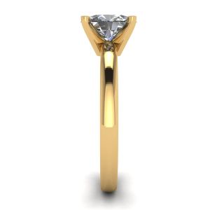 Anel de diamante oval em ouro amarelo 18K - Foto 2