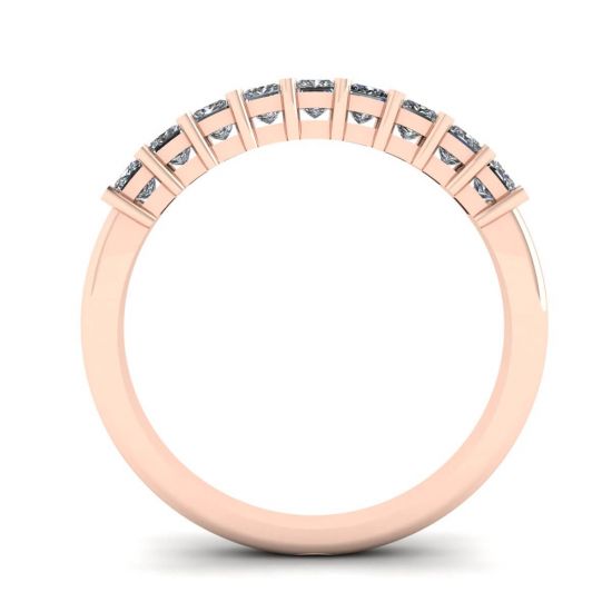 Anel de diamante princesa com 9 quadrados ouro rosa,  Ampliar imagem 2