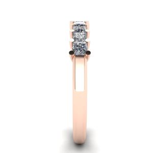 Anel de diamante princesa com 9 quadrados ouro rosa - Foto 2