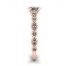 Anel de diamante oval estilo romântico ouro rosa, Imagem 3