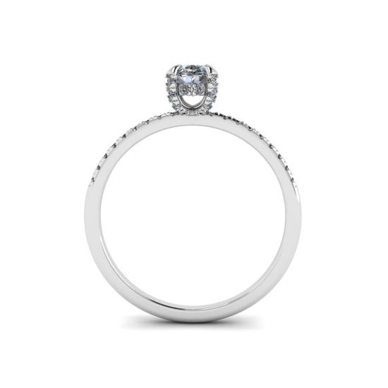 anel de diamante oval,  Ampliar imagem 2