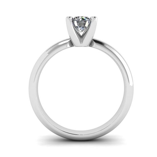 Anel solitário de diamante em forma de V,  Ampliar imagem 2