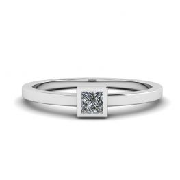 Princesa Diamante Pequeno Anel La Promesse