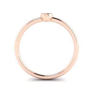Anel Pequeno Oval com Diamante La Promesse Ouro Rosa - Foto 1
