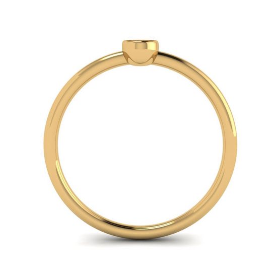 Anel Pequeno Oval com Diamante La Promesse Ouro Amarelo,  Ampliar imagem 2