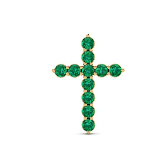 pingente de cruz esmeralda, Imagem 1