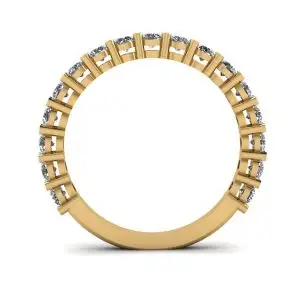 Anel de 17 diamantes em ouro amarelo 18K - Foto 1