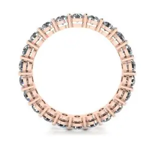 Anel Eternity Clássico de 3 mm com Diamante Ouro Rosa - Foto 1
