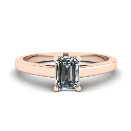 Diamante corte esmeralda outlet