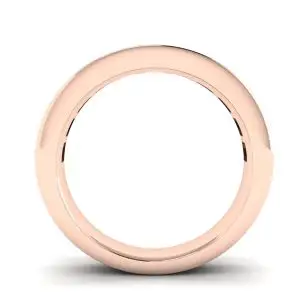 Anel Eternity Princess Cut Diamante Ouro Rosa - Foto 1