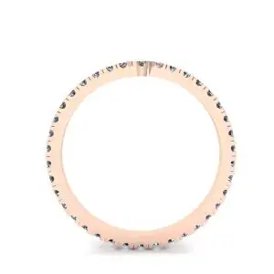 Diamante curvo Eternity Band Rose Gold - Foto 1