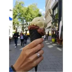 Diamante Curvo Eternity Band Ouro Branco - Foto 6