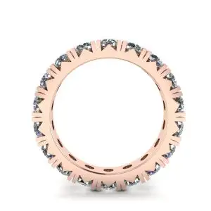 Eternity Diamond Band de 3 quilates em ouro rosa 18K - Foto 1